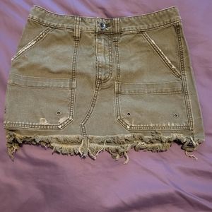 Free People Cargo Skirt